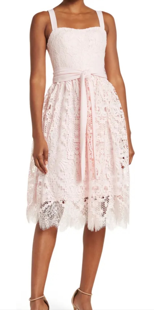 French Connection Elsa Lace Corset Fit & Flare Dress sz 2 BNWT